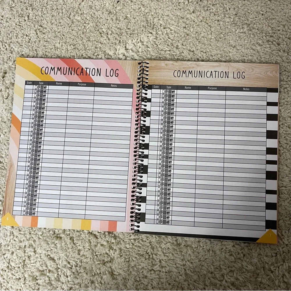 Animal Print Teacher Planner